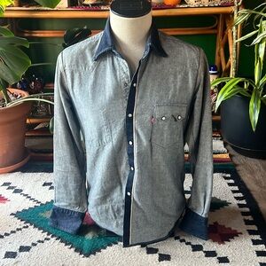 Men’s Levi’s/Beams inside out western shirt size small